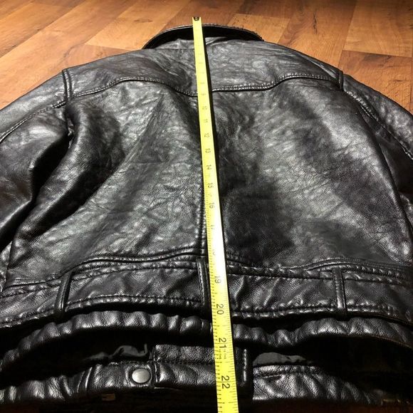 Joes Collection Leather Jacket Full Zip Black Biker Size XS - Picture 5 of 12
